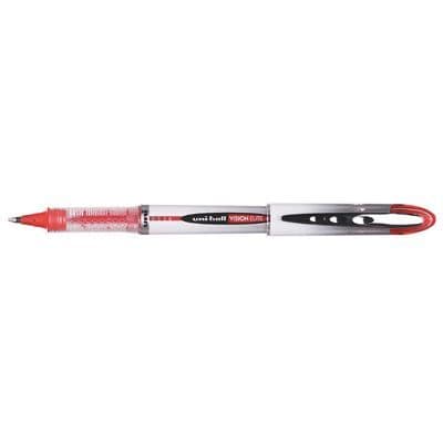 Rollerball penna - UNIBALL - VISION ELITE - Medium spets - Rött bläck