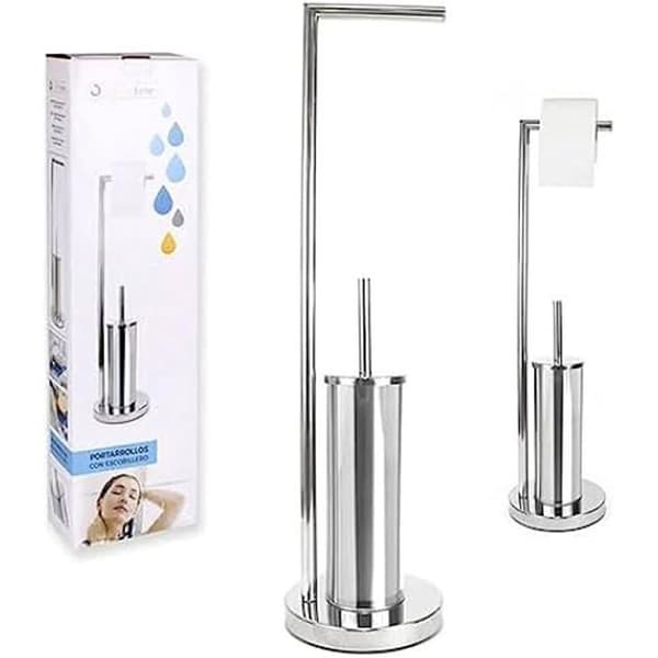Toalettpappersdispenser - CONFORTIME - Confortime modell - Med kvastkruka - Praktiskt och elegant