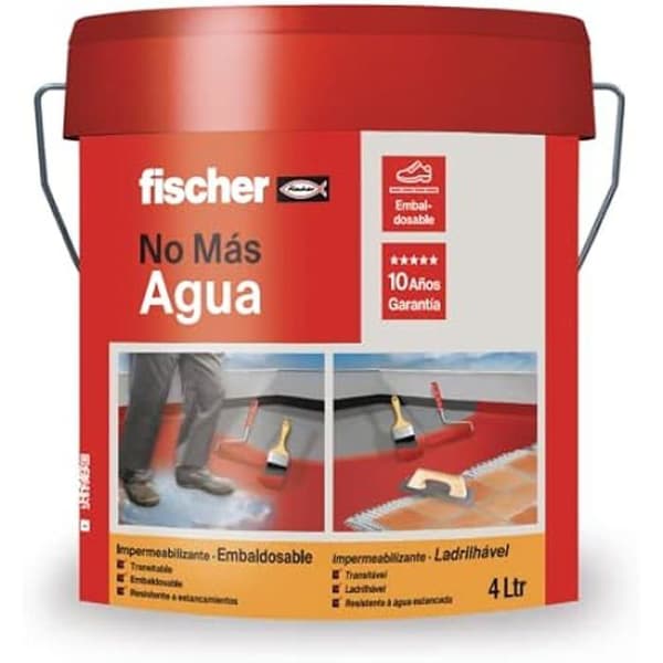 Packable Waterproofing Terracota 4L 564133 Fischer - Märke: Fischer - Färg(er): Terracota