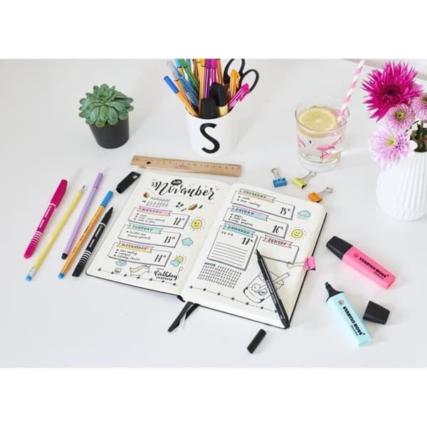Färgpennor - STABILO - Penna 68 - Paket om 20 - Medium spets 1,0 mm - Luktfritt bläck