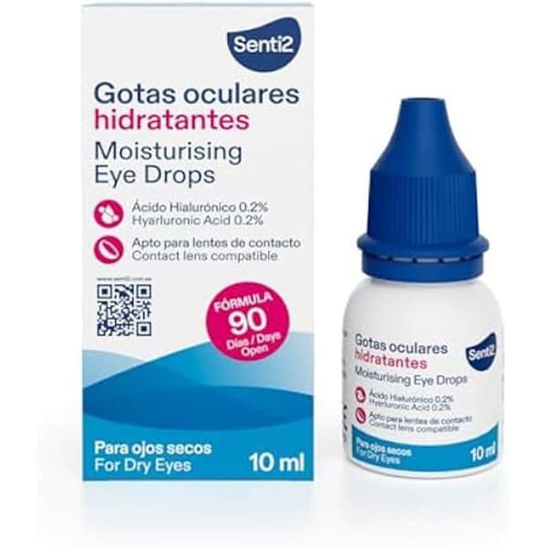 GOTAS OCULARES fuktighetskrämer 0,2HA 10 ml