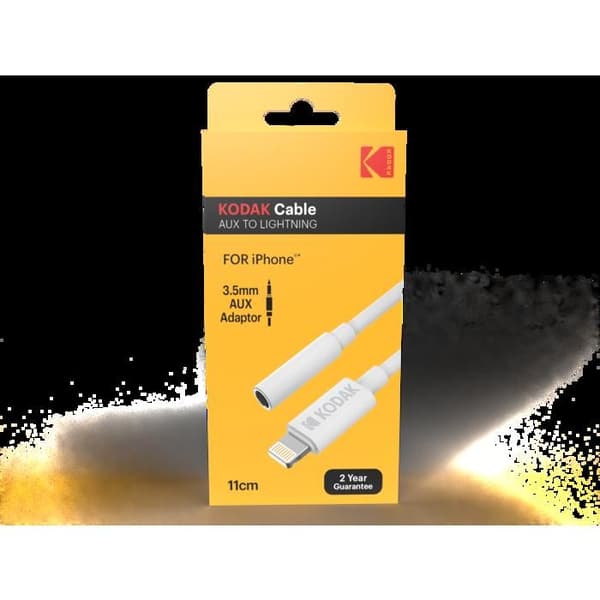 Jackkabel - KODAK - Vit - Flerfärgad - Kompatibel med Apple - Högkvalitativt ljud