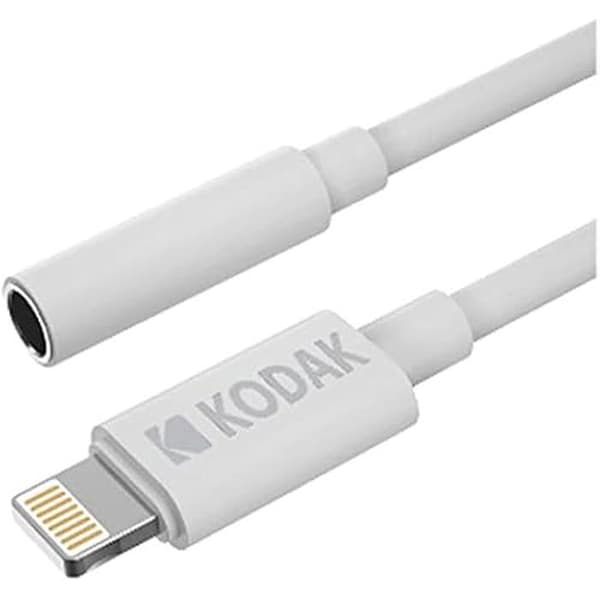 Jackkabel - KODAK - Vit - Flerfärgad - Kompatibel med olika enheter - Hög ljudkvalitet
