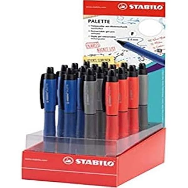 Stylo Roller - STABILO - Palett av 16 - Färg Svart - För Vuxna - Blandat