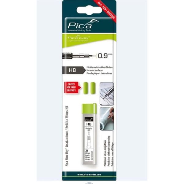 Grafitkablar - PICA - 7050 - Set om 9 mm - Finmarkering - Extra hård