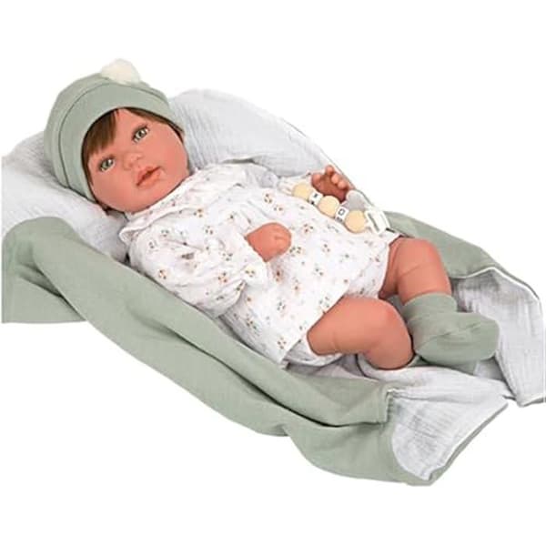 REBORN BABY PAULINA 45 CM. C/MANTA