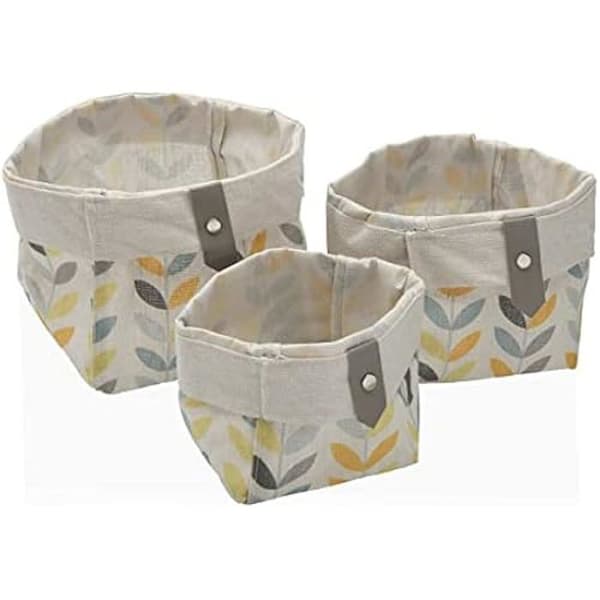 Set med 3 fyrkantiga Cestas - VERSA - Erin - Praktisk - Elegant - Mångsidig