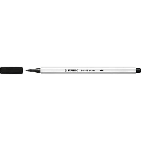 Set med 10 fickor med 6 olika Pen 68 penselpennor