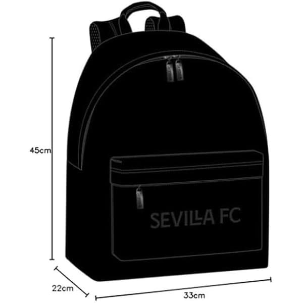 Ryggsäck - SAFTA - Sevilla FC Teen - 14,1 tum - Blandat barn - Svart