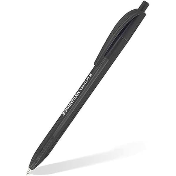 Kulspetspenna - STAEDTLER - 4230 - Svart - Triangulär cylinder - Medium spets 1,0 mm