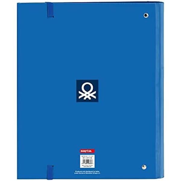 BENETTON pärm - Safta - Deep Water - 4 ringar - 35 cm - 100 A4-ark - för barn i olika åldrar