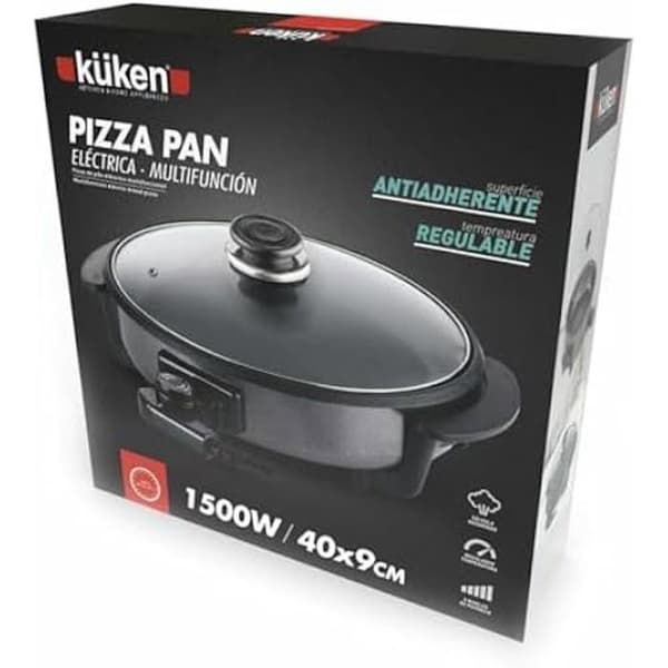 Pizzapanna - KUKEN - ALFA 18930 - Non-stick - 40 x 9 cm - 1500 W