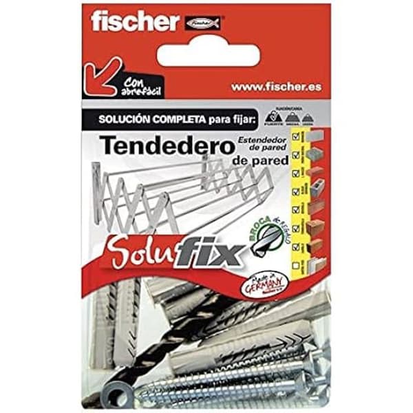 Väggtorkställ - FISCHER - SOLUFIX - Praktiskt - Platsbesparande - Lätt att installera