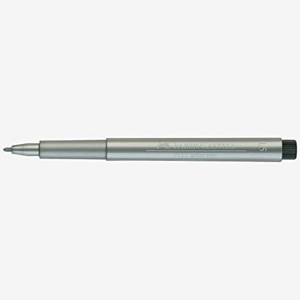 Kulspetspenna - FABER-CASTELL - 167351 - Svart - Silver - Skriva för vuxna