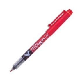 V-Sign Pen tuschpenna - PILOT - Nylonspets - Linjebredd 0,6 mm - Rött flytande bläck