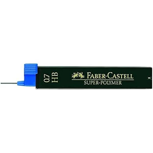 Mekaniska blyertspennor - FABER-CASTELL - Set om 12 - HB Superpolymer - 0,7 mm - Brottsäker