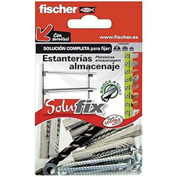Förvaringshyllor - FISCHER - 502684 - Total lagringskapacitet - SOLUFIX - Hållbar och praktisk