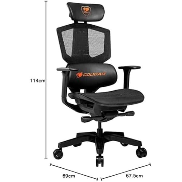 Cougar Argo One Gaming Chair - Svart - Stöder upp till 150 kg