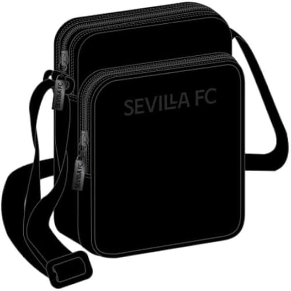 Axelväska - SAFTA - Seville FC Teen - 160x60x220 mm - Blandat barn - Svart färg