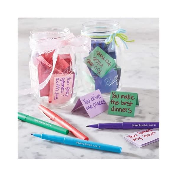 Paper Mate Flair Tropical Vacation Markers - Paket med 16 - Medium spets 0,7 mm