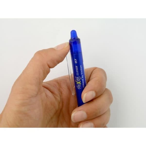 PILOT - Frixion Ball Clicker Medium - Bläckblått / svart / rött - x3