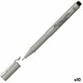 Miniatyrbillede 1 af 2: Felt-tip pens Faber-Castell Ecco Pigment 0,5 mm Black (10 Units)