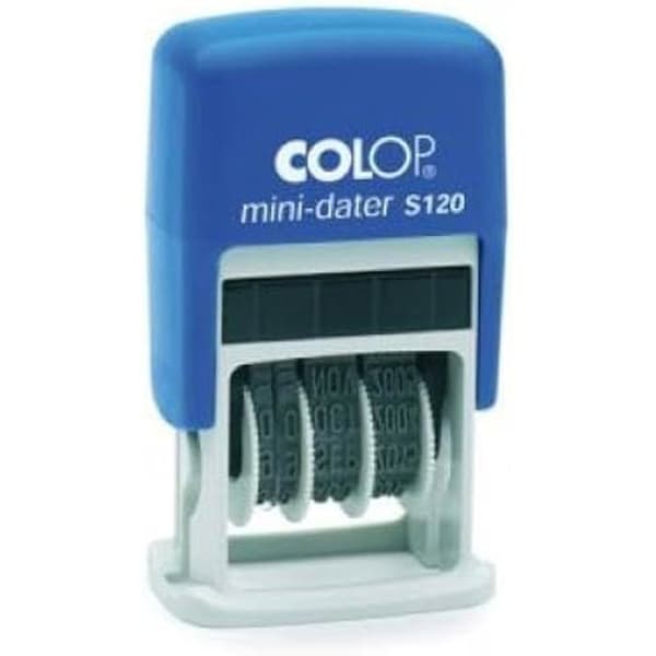 Sceau COLOP - Gummistämpel - Modell S120 - Färg Blå - 4 mm - Blandad
