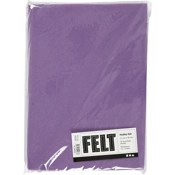 Känd solid hobbyfilt av polyester. Ideal för många hantverks- och syarbeten. ref 45509