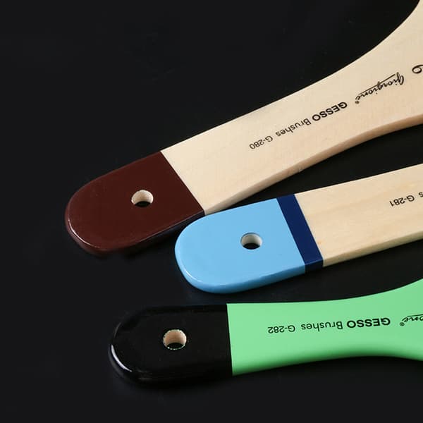INF Nylon Filbert Penselsett for Akryl-, Olje- og Akvarellmaling
