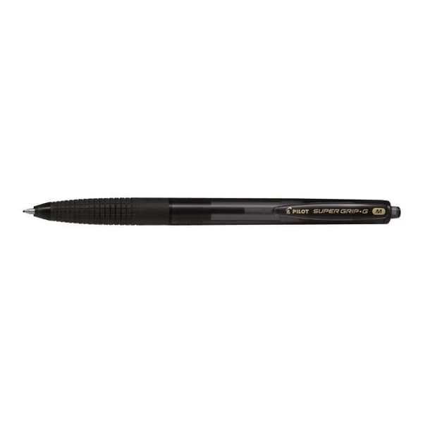 Pilot Super Grip G Kulspetspenna Black Oil Ink 0,7 mm Medium Infällbar 12-pack