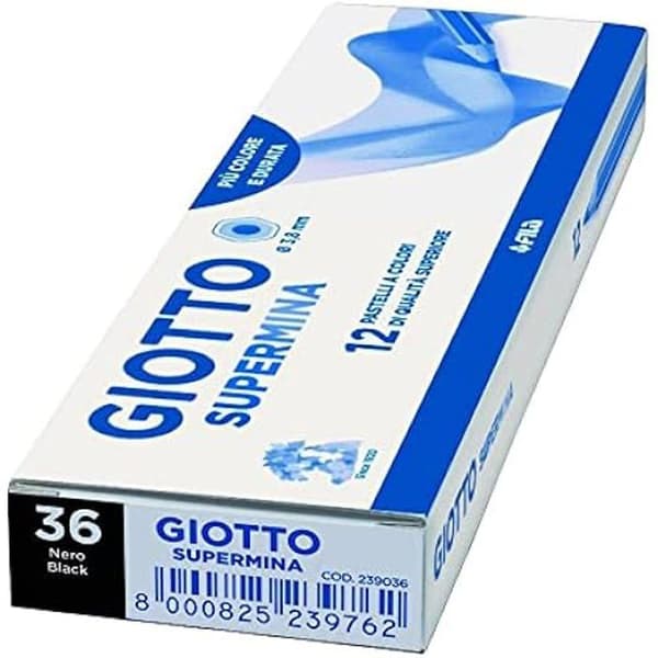 Kulspetspenna - GIOTTO - 239036 - Vit - Medium point - Diverse bläck