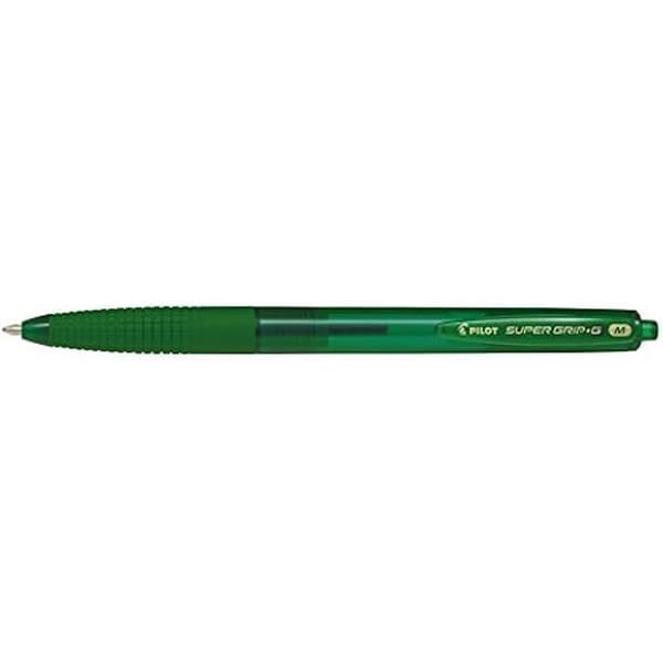 Retraktabla kulpennor PILOT - Medium Line - Spets 1 mm - Grön