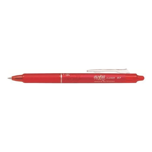 Stylo Roller - Pilot - Frixion Ball Clicker - Röd gelbläck - Fin spets - Utan kladd