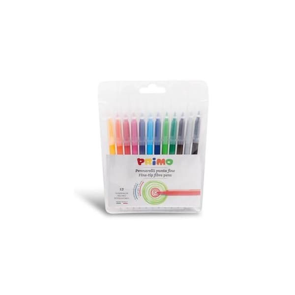 Superwashable markers, fine tip, in a pack, 12 colors.