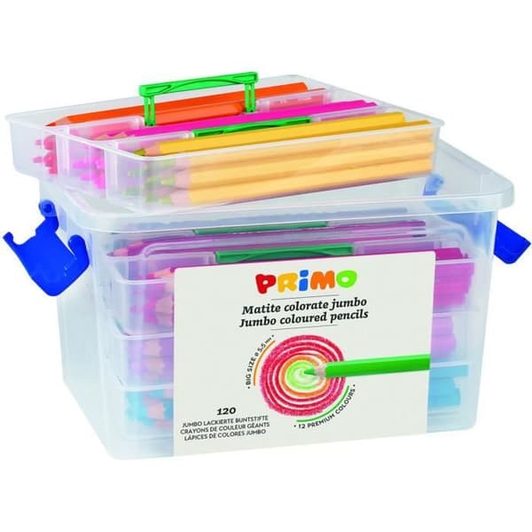 PRIMO Set med 120 Jumbo färgpennor - P511MAXI120