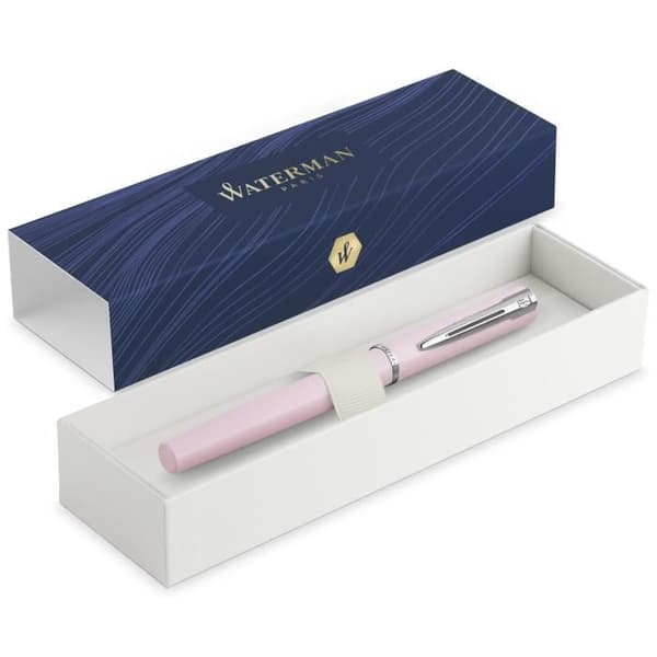 WATERMAN Allure Pastel - pastellrosa reservoarpenna, fin spets, Presentset