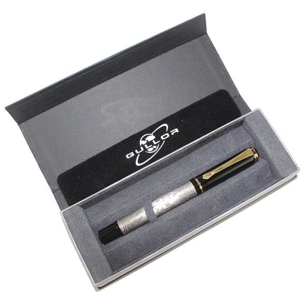 Stylo - pen set - Gullor refill - 507H-BP - Kinesisk rullande kulpenna med presentförpackning - Silver