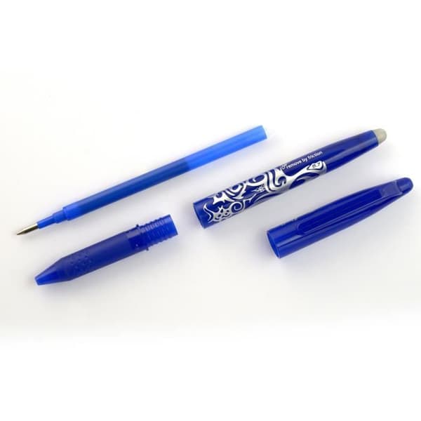 PILOT- Fläkt av raderbara rullblad - Frixion Ball X 8 + 1 gratis tidtabell - Medium Tips - Bläck: Svart, Blå, Röd,