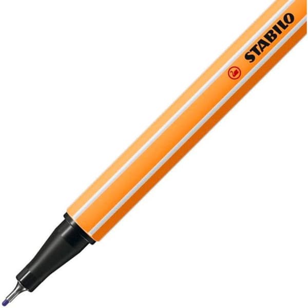 Stylo-fiber STABILO point 88 - 18 färger - Fin spets - Zig-zag etui