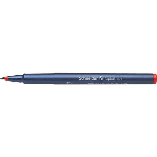 Pack med 10 Topball 857 06 röda bläckpennor