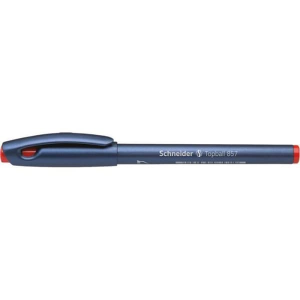 Pack med 10 Topball 857 06 röda bläckpennor