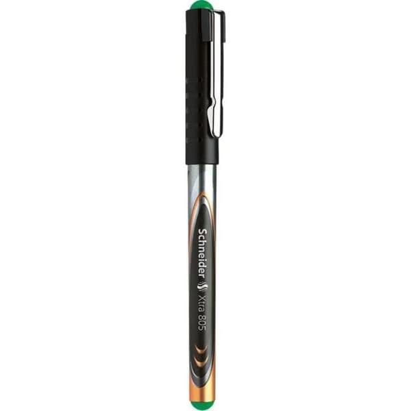 Set med 10 Xtra 805 05 gröna bläckpennor