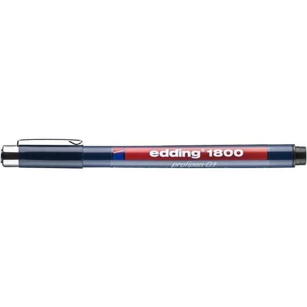 Förpackning med 10 fineliner 1800 svart med fin spets (0,3) 0,35 mm