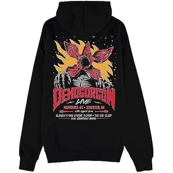 Sweatshirt - DIFUZED - Demogorgon Stranger Things - Noir - Unisex - Vuxen
