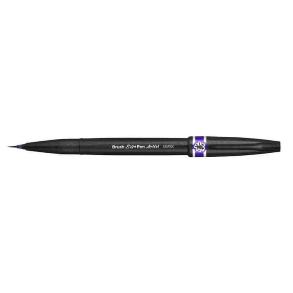 Sats med 12 PentelArts penselpenna Sign Pen Artist, lila
