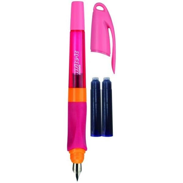 Ergonomisk pink patronpen +2 Flamingo-patroner