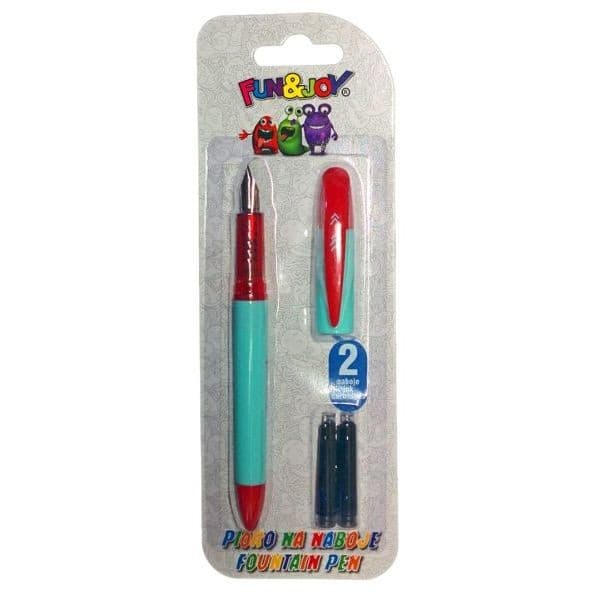 Patronpen mintrød + 2 Fun&Joy patroner