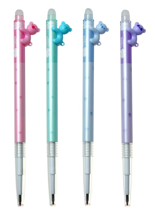 Pastel Bears Happy Color Erasable Automatic Pen