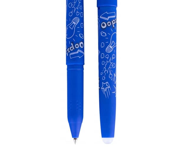 Oj raderbar penna blå + 2 refills blister