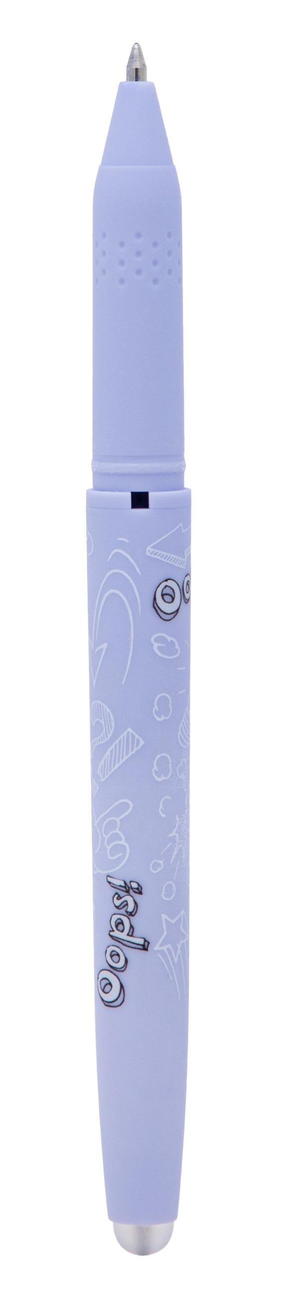 Ups sletbar pen blå PASTEL blister + 2 Astra refills
